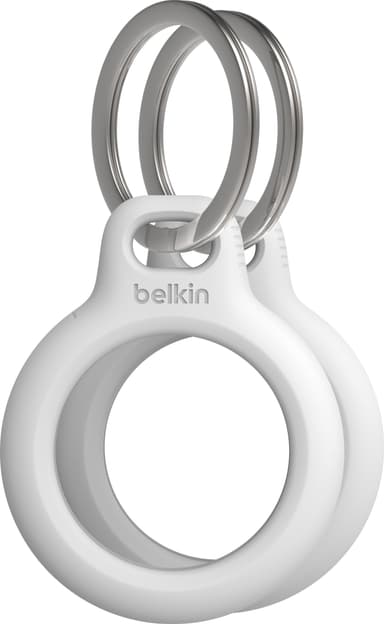 Belkin Secure AirTag hållare med nyckelring 2pk (vit)