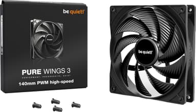 be quiet! PURE WINGS 3 140mm höghastighets-PWM-fläkt (svart)
