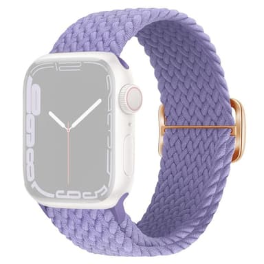 SKALO Flätat tygarmband Apple Watch Series 4-6 40mm - Lila
