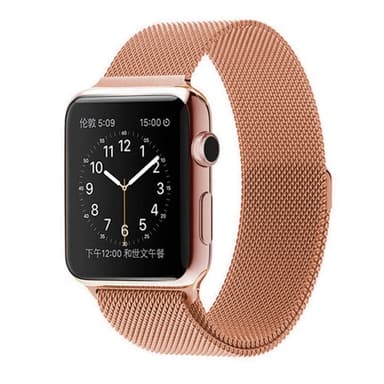 SKALO Milanese Loop Apple Watch Series 10 46mm - Roséguld
