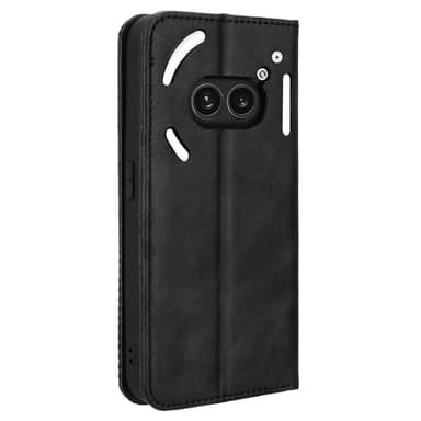 SKALO Nothing Phone (2a) Plus Embossed Premium Plånboksfodral - Svart