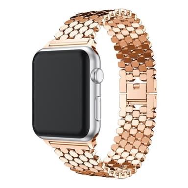 SKALO Fish Scale Metallarmband Apple Watch SE 40mm - Roséguld