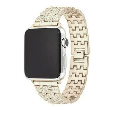 SKALO Länkarmband Bling Apple Watch Ultra 49mm - Guld