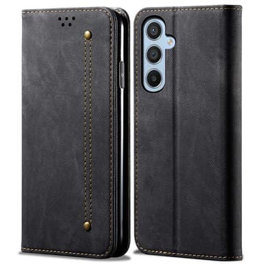 SKALO Samsung A16 Jeans Plånboksfodral - Svart