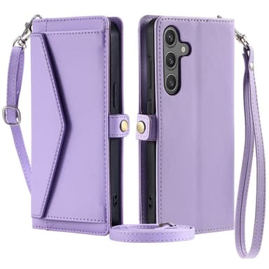 SKALO Samsung A16 PU-Läder Envelope Plånboksfodral - Lila