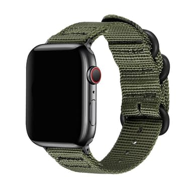 SKALO Nato-armband Nylon Apple Watch Series 7-9 41mm - Grön
