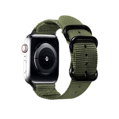 SKALO Nato-armband Nylon Apple Watch Series 7-9 41mm - Grön