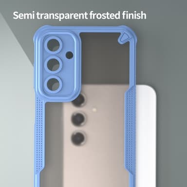 SKALO Samsung A16 Armor Hybrid Frosted Skal - Blå