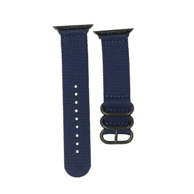 SKALO Nato-armband Nylon Apple Watch Series 4-6 44mm - Blå
