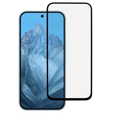 2-PACK SKALO Google Pixel 9/Pixel 9 Pro Heltäckande Skärmskydd Härdat Glas - Svart