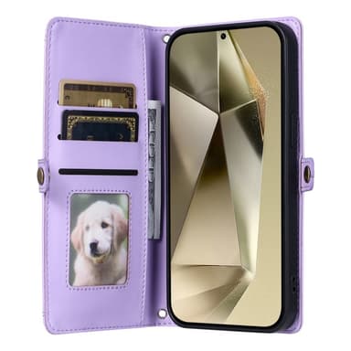 SKALO Samsung A16 PU-Läder Envelope Plånboksfodral - Lila