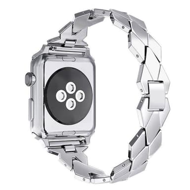 SKALO Metallarmband ""Flätad"" Apple Watch SE 40mm - Silver