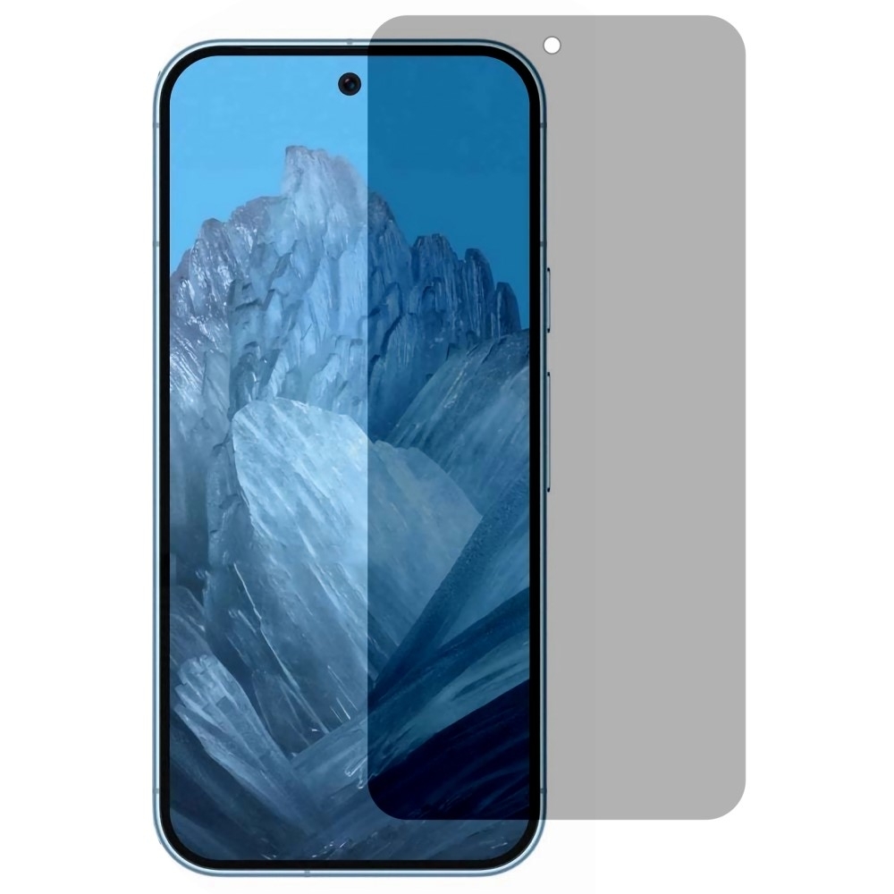 2-PACK SKALO Google Pixel 9/Pixel 9 Pro Privacy Skärmskydd Härdat Glas - Svart