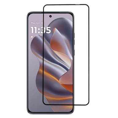 2-PACK SKALO Motorola Edge 50 Neo 5G Heltäckande Skärmskydd Härdat Glas - Svart