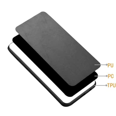 SKALO Nothing Phone (2a) Plus PU-Läder Hybrid Skal - Svart