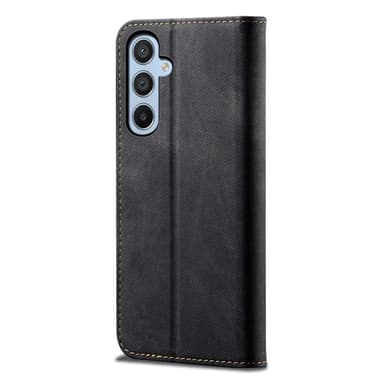 SKALO Samsung A16 Jeans Plånboksfodral - Svart