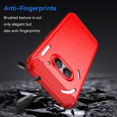 SKALO Nothing Phone (2a) Plus Armor Carbon Stöttåligt TPU-skal - Röd