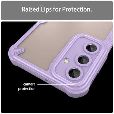 SKALO Samsung A16 Armor Hybrid Frosted Skal - Lila