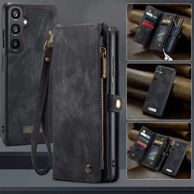 CaseMe Samsung A16 008 BIg Wallet 2in1 Magnet Plånboksfodral - Svart