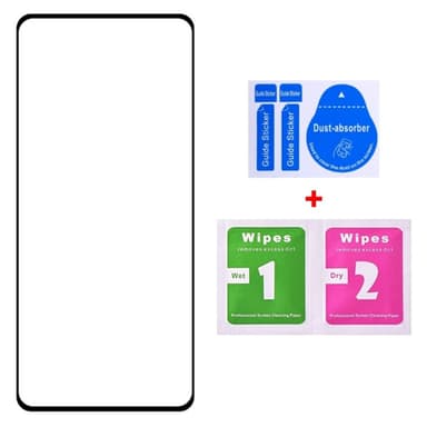 2-PACK SKALO Motorola Edge 50 Ultra Heltäckande Skärmskydd Härdat Glas - Svart