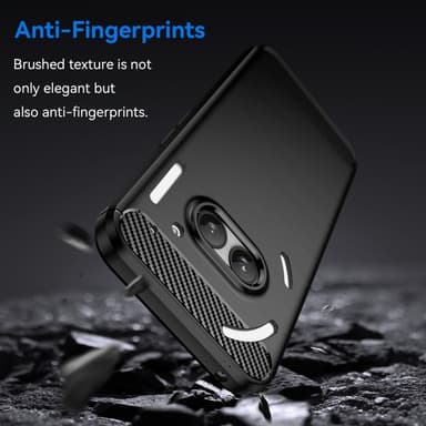 SKALO Nothing Phone (2a) Plus Armor Carbon Stöttåligt TPU-skal - Svart