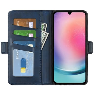 SKALO Samsung A16 Premium Plånboksfodral - Blå