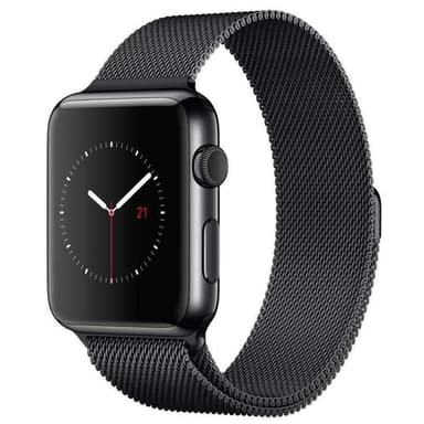 SKALO Milanese Loop Apple Watch Series 4-6 40mm - Svart