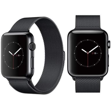 SKALO Milanese Loop Apple Watch Series 4-6 40mm - Svart