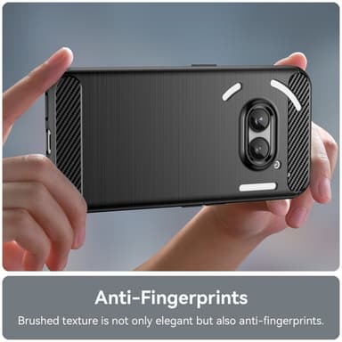 SKALO Nothing Phone (2a) Plus Armor Carbon Stöttåligt TPU-skal - Svart