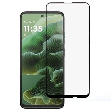 2-PACK SKALO Motorola Moto G35 5G Heltäckande Skärmskydd Härdat Glas - Svart