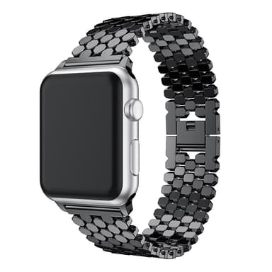 SKALO Fish Scale Metallarmband Apple Watch Ultra 49mm - Svart
