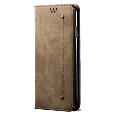 SKALO Samsung A16 Jeans Plånboksfodral - Khaki