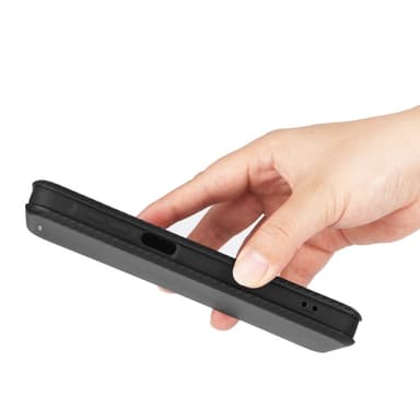 SKALO Samsung A16 Carbon Fiber Plånboksfodral - Svart