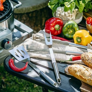 Grillverktyg i rostfritt stål - 3 delar