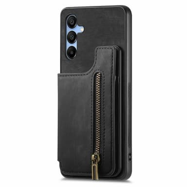 SKALO Samsung A16 PU-Läder Skal med Plånbok - Svart