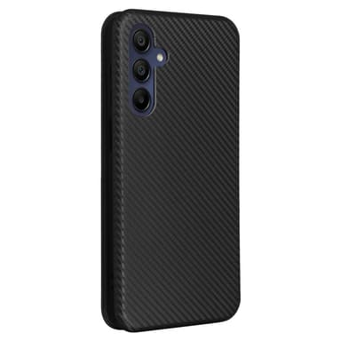 SKALO Samsung A16 Carbon Fiber Plånboksfodral - Svart