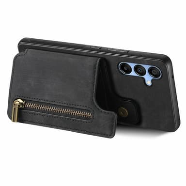 SKALO Samsung A16 PU-Läder Skal med Plånbok - Svart