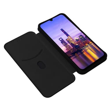 SKALO Samsung A16 Carbon Fiber Plånboksfodral - Svart