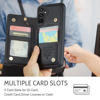 CaseMe Samsung A16 C22 Series Skal+Plånbok - Svart