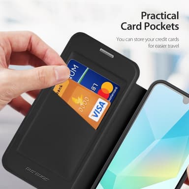 DUX DUCIS Samsung A16 Skin X Pro Plånboksfodral - Svart
