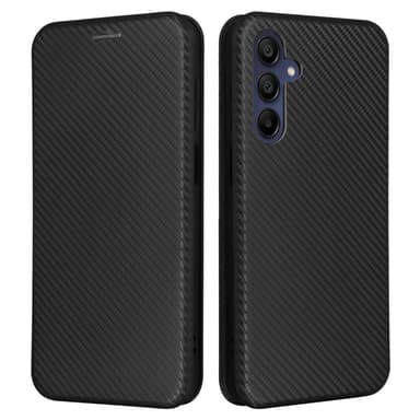 SKALO Samsung A16 Carbon Fiber Plånboksfodral - Svart