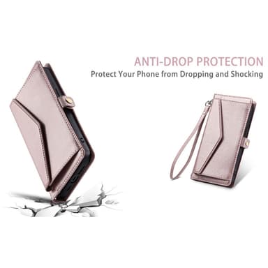 SKALO Samsung A16 PU-Läder Envelope Plånboksfodral - Roséguld