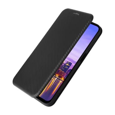 SKALO Samsung A16 Carbon Fiber Plånboksfodral - Svart
