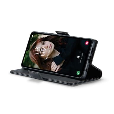 CaseMe Samsung A16 023 Series PU-Läder Plånboksfodral - Svart