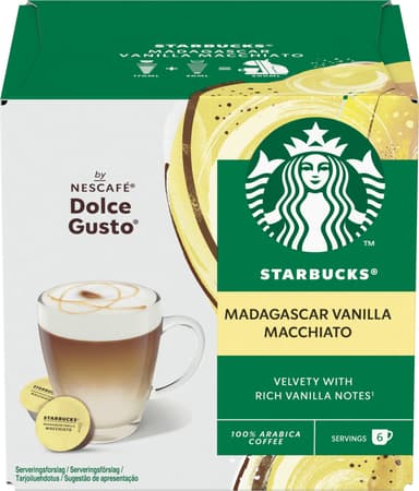 Starbucks Madagascar Vanilla by NESCAFÉ Dolce Gusto kaffekapslar (12 st)
