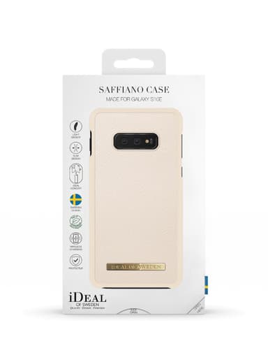 Saffiano Case Galaxy S10E Beige