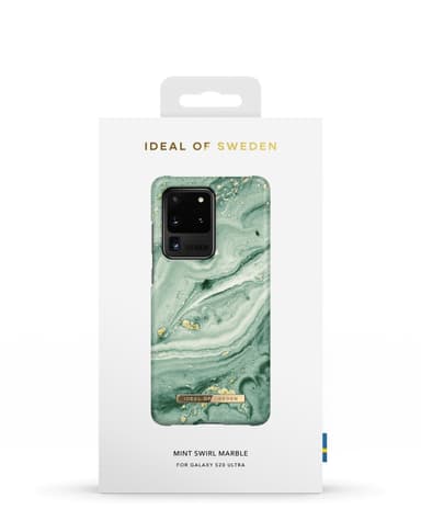 Printed Case Galaxy S20 Ultra Mint Swirl Marble