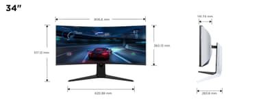 TCL 34R83Q WQHD QD-Mini LED monitor