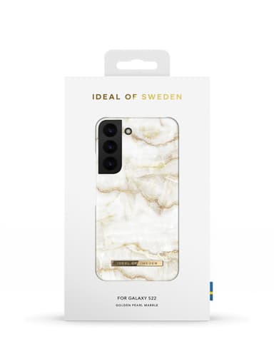 Printed Case Galaxy S22 Golden Pearl Marble