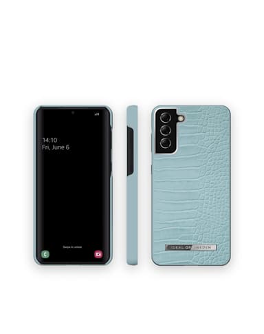 Atelier Case Galaxy S21 Plus Soft Blue Croco